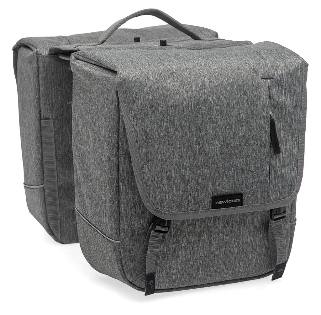 Dubbele-Fietstas-New-Looxs-Nova-Afneembaar-Grey-32-Liter Dubbele-Fietstas-New-Looxs-Nova-Afneembaar-Grey-32-Liter